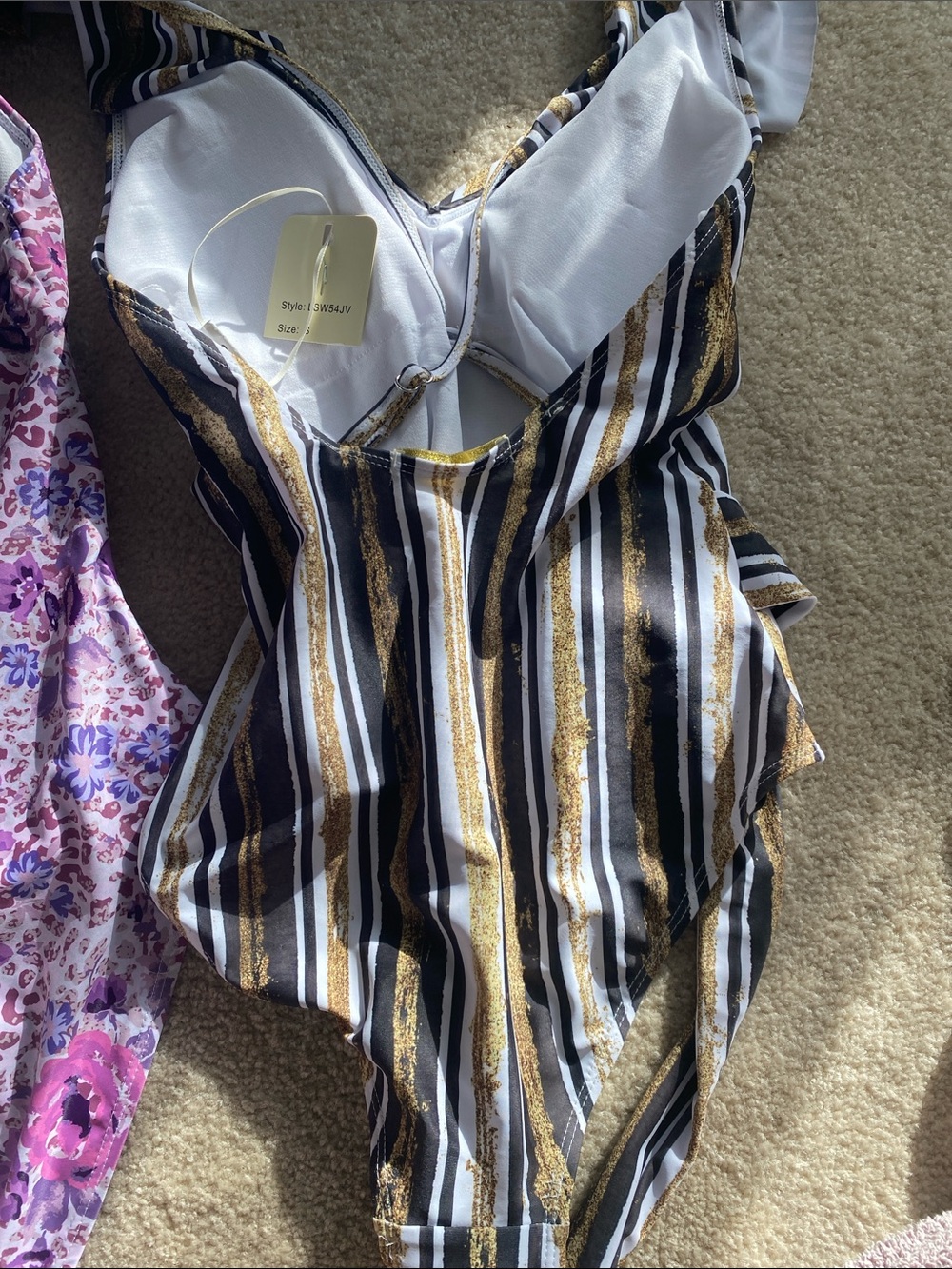 2-bundle one piece Joan Vass swimsuits size small - Picture 6 of 9